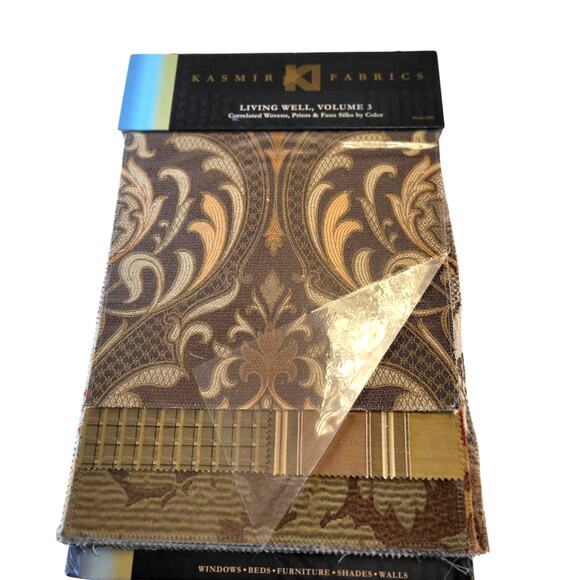 Kasmir Fabric Sample Book  Prints Woven Solid by Color Quilting Huge Heavy - Picture 1 of 16